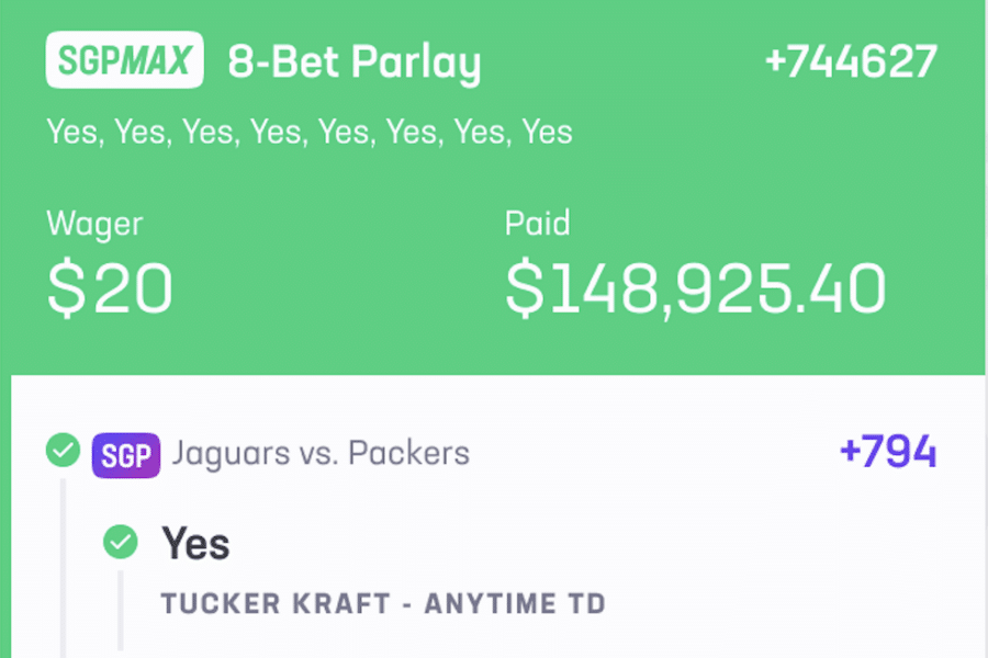 tight end day parlay