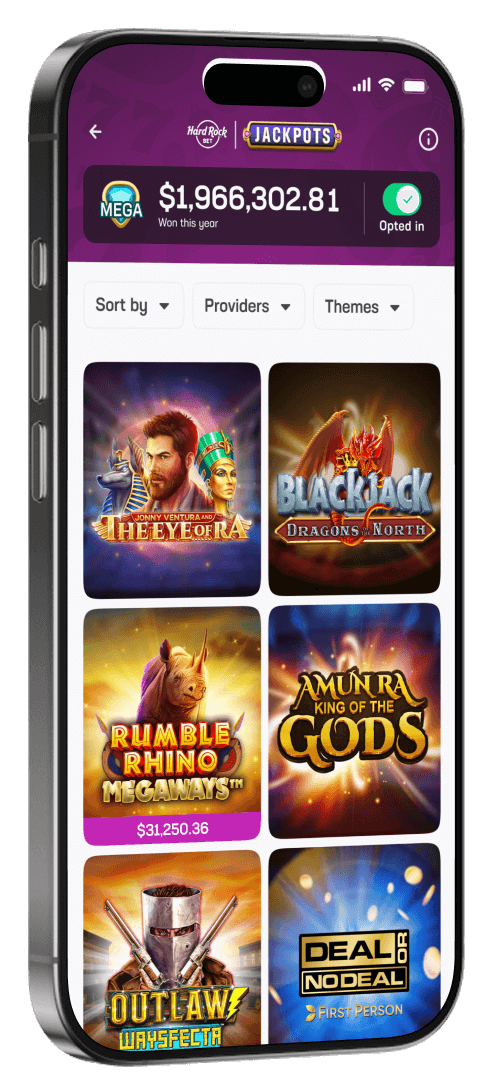 Jackpots opt-in screen