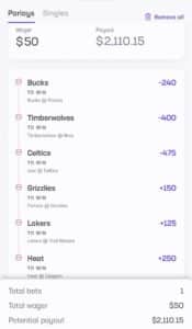 Crash Out Parlay 11/3/25