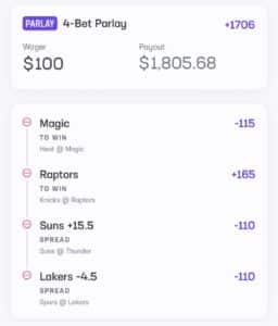 B-Hen Parlay December 9