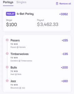 Club 520 Parlay January 8