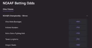 hard rock bet ncaaf odds