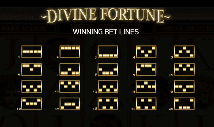 Divine Fortune Pay Lines