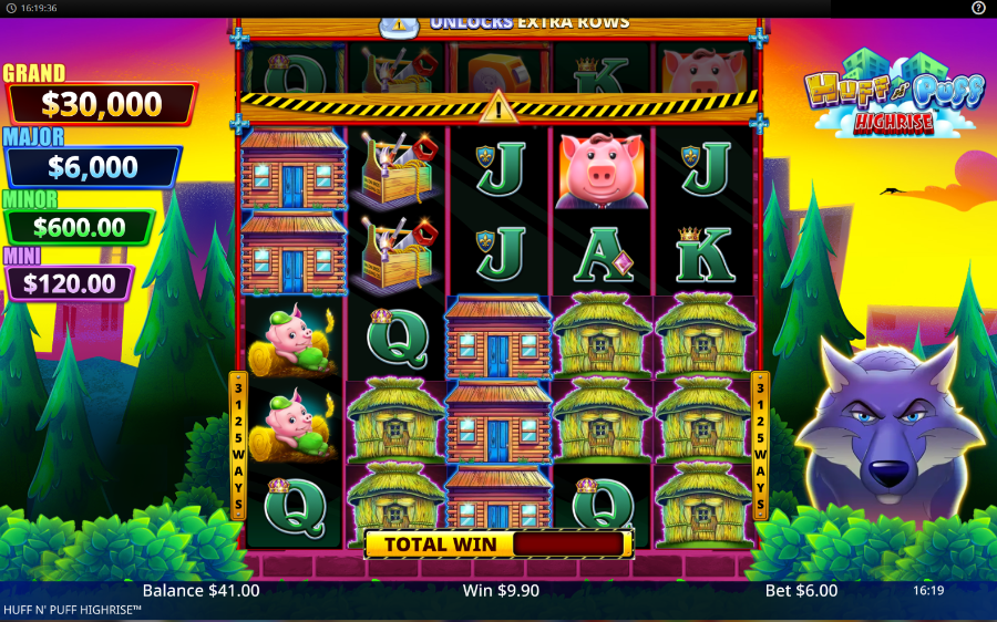 HuffNPuff High rise bonus round